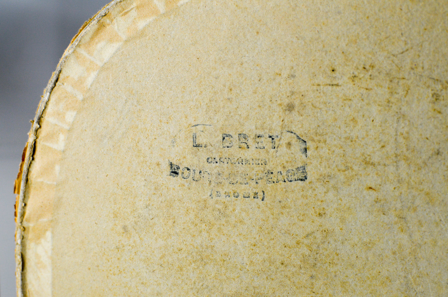 Old Cardboard Hat Box from Bon Marche Department Store Paris