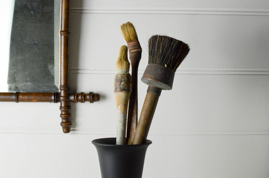 Set of 3 Vintage French brushes