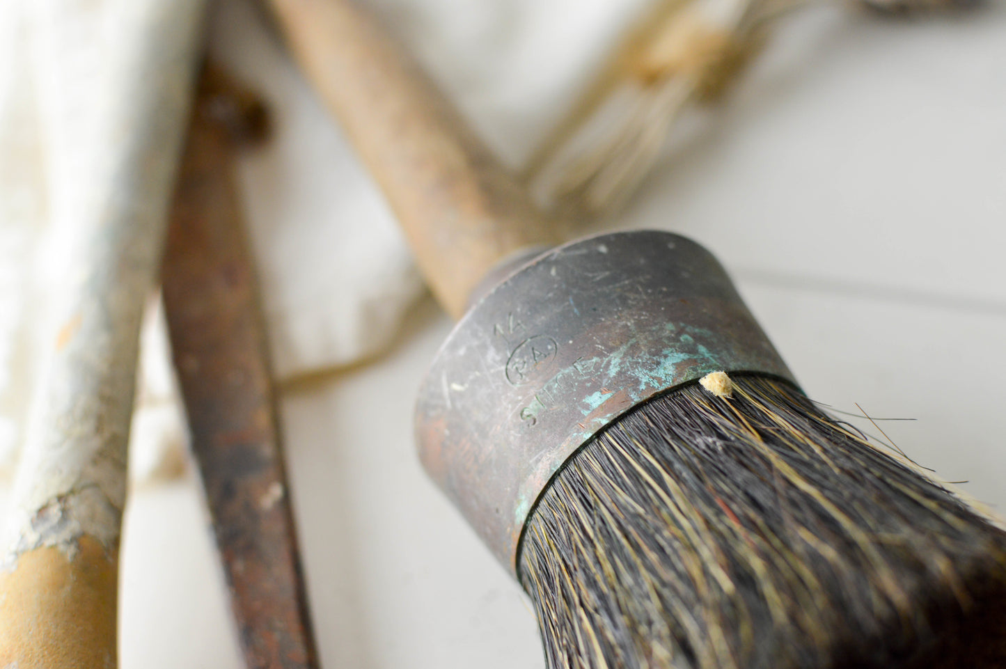 Set of 3 Vintage French brushes