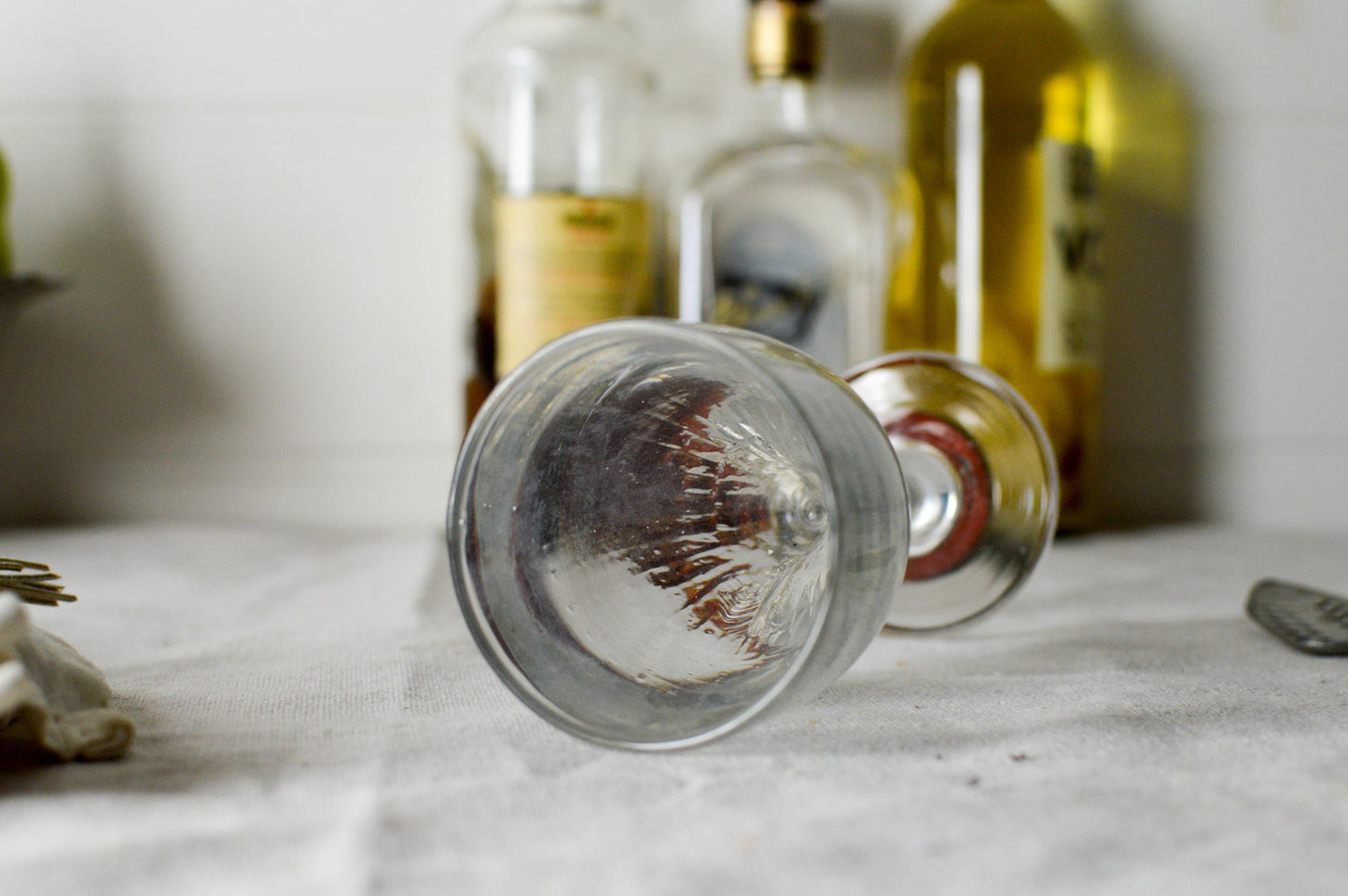 French Antique Absinthe Glass & spoon