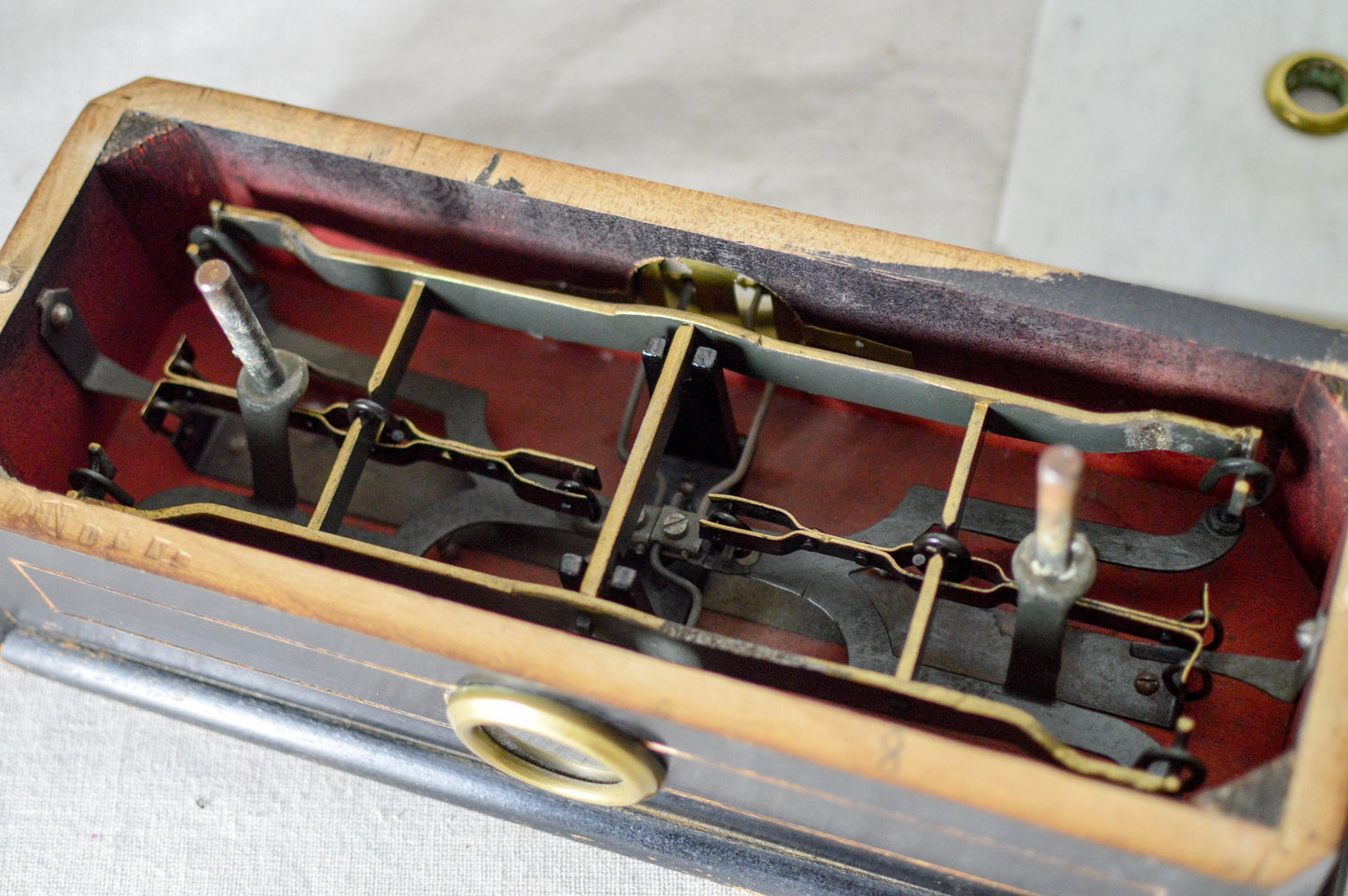 French Antique Scale with complete set of weights